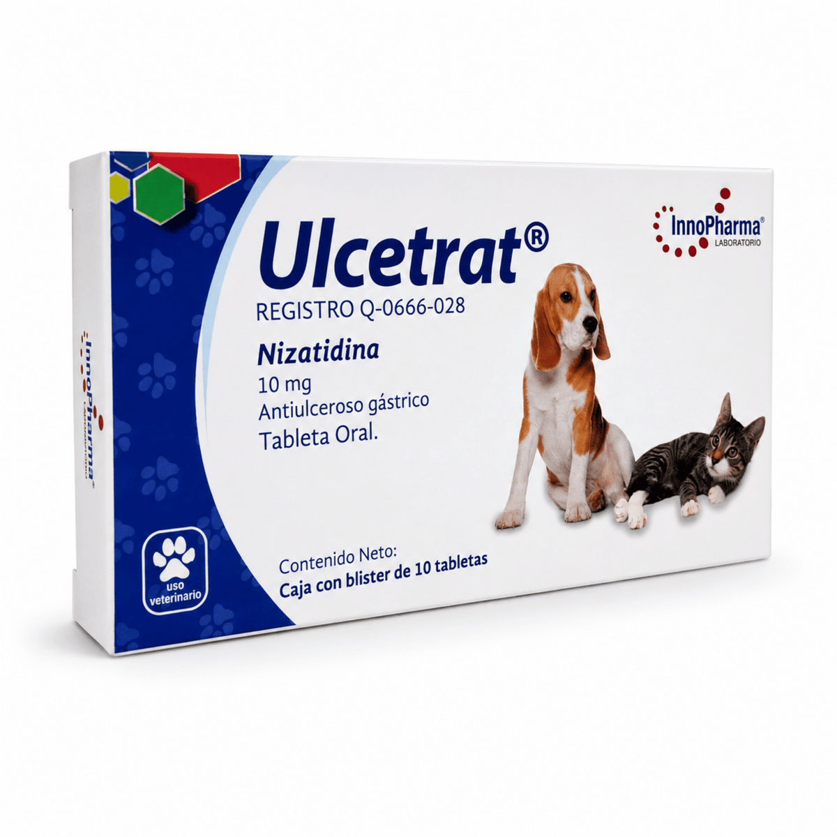 Ulcetrat Nizatidina para Perros y Gatos | 10 mg y 50 mg - Cosmos