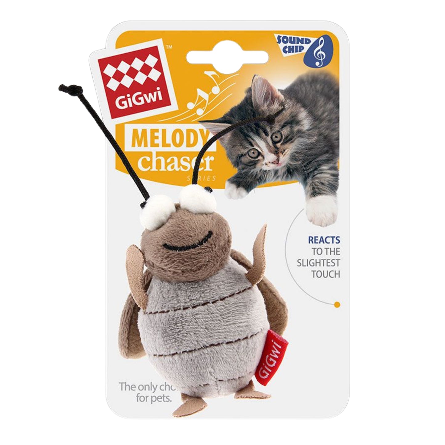 Juguete GIGWI Melody Chaser & Shining Friendz – Insectos Interactivos - COSMOS