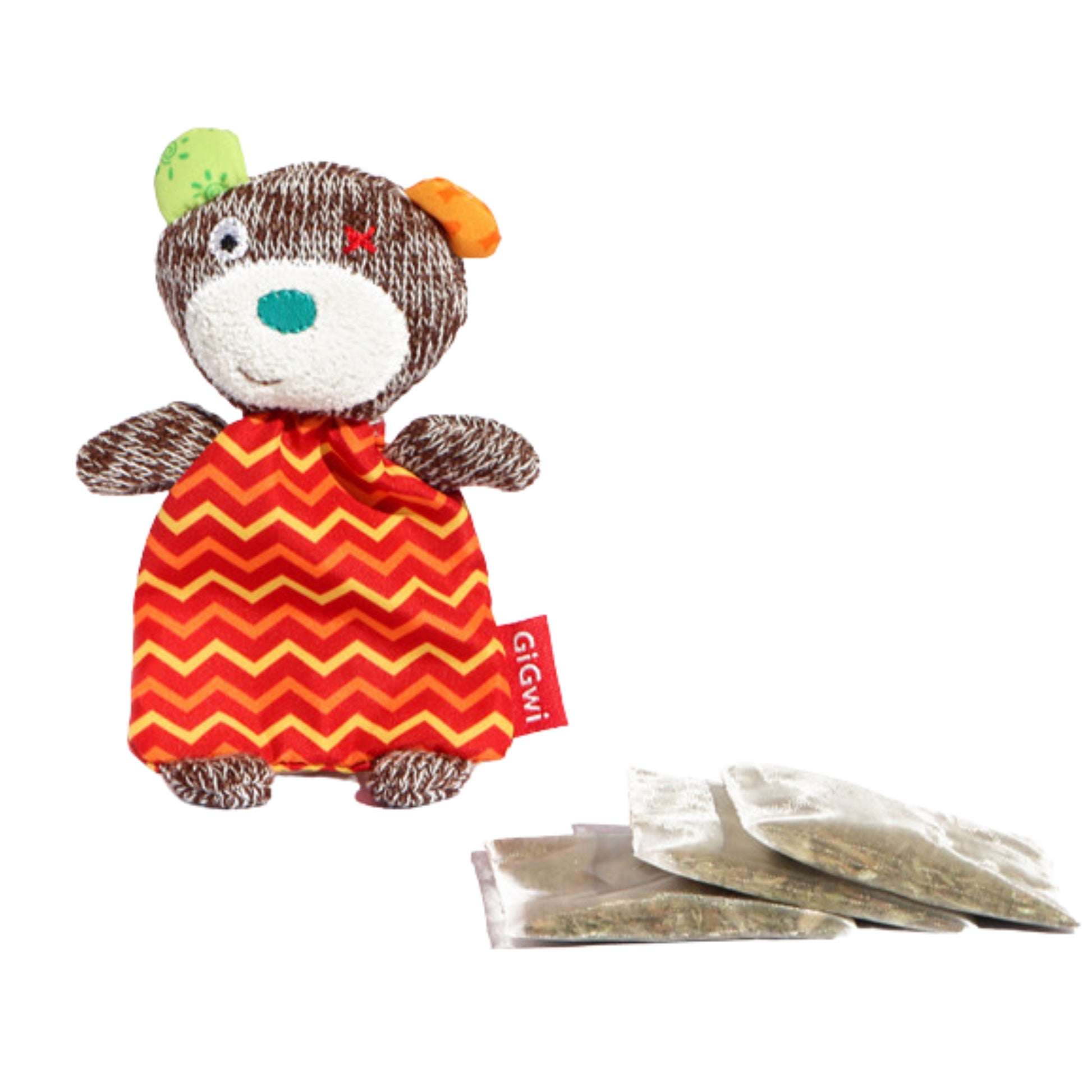 Juguete GIGWI Refillable Catnip – Peluches Rellenables con Catnip para Gatos - COSMOS
