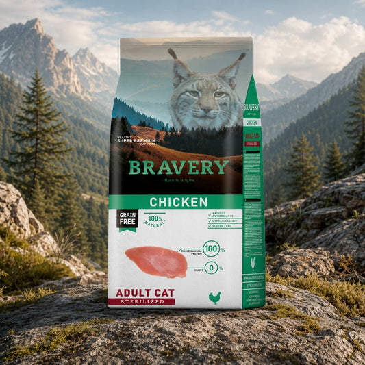 BRAVERY Pollo Adulto Cat Sterilized - Cosmos