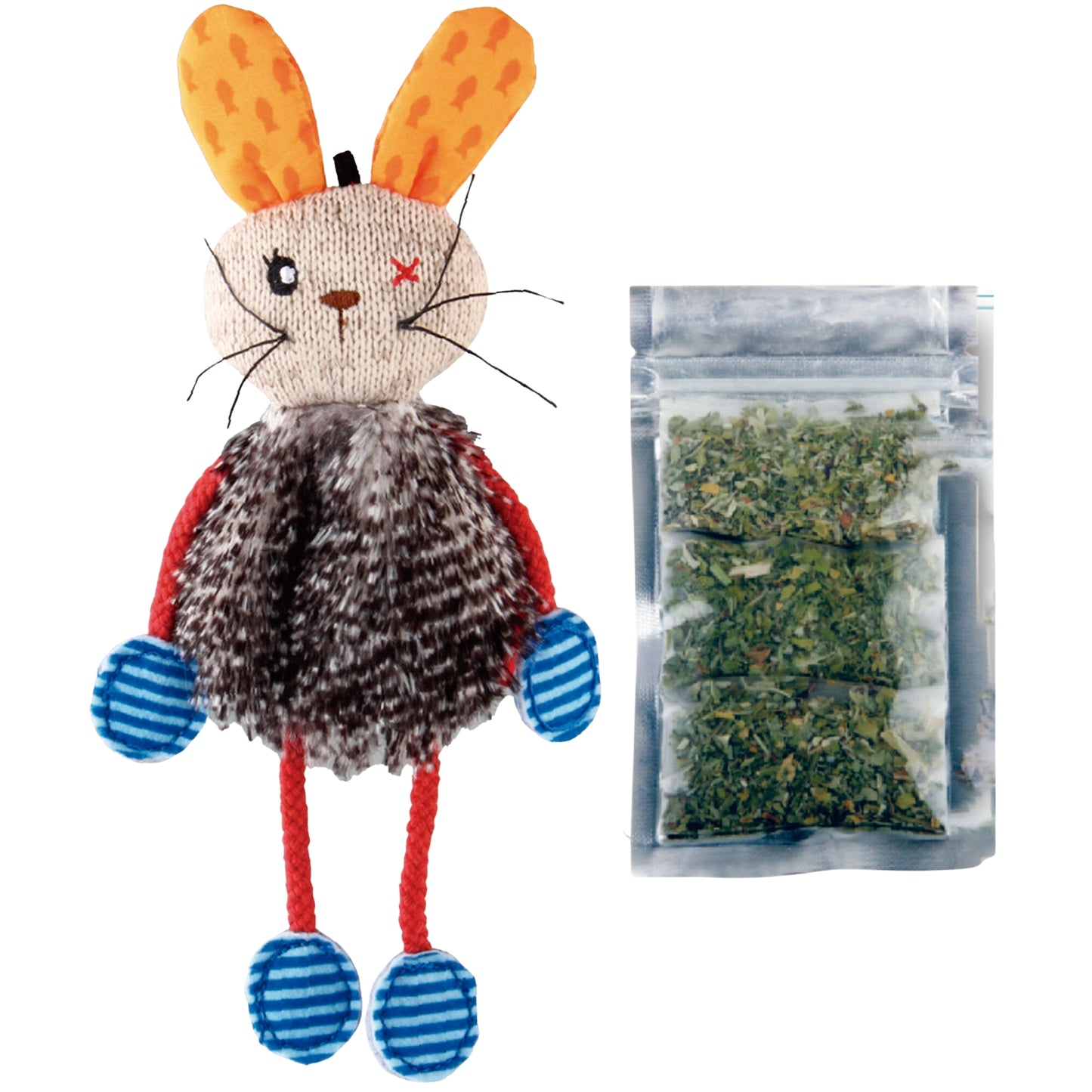 Juguete GIGWI Refillable Catnip – Peluches Rellenables con Catnip para Gatos - COSMOS