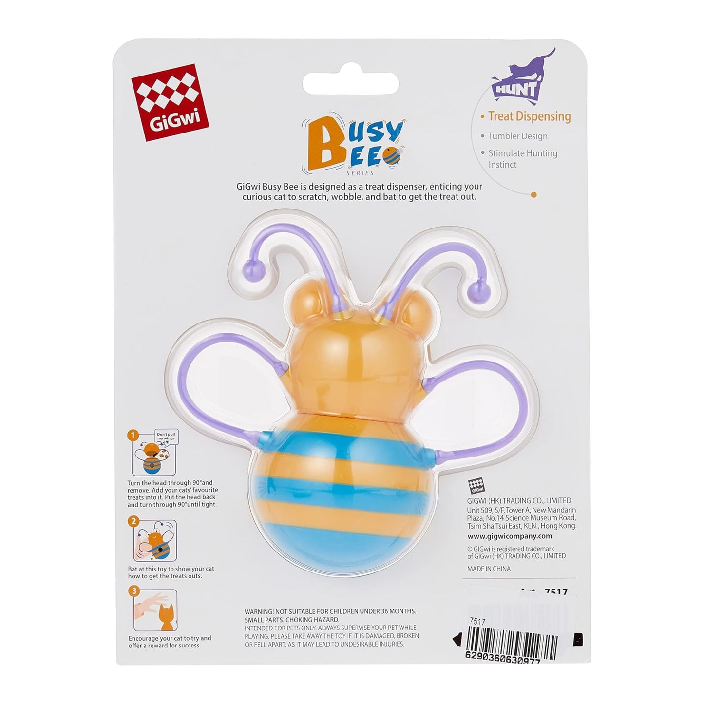 Juguete GIGWI Busy Bee – Dispensador de Premios Interactivo - COSMOS