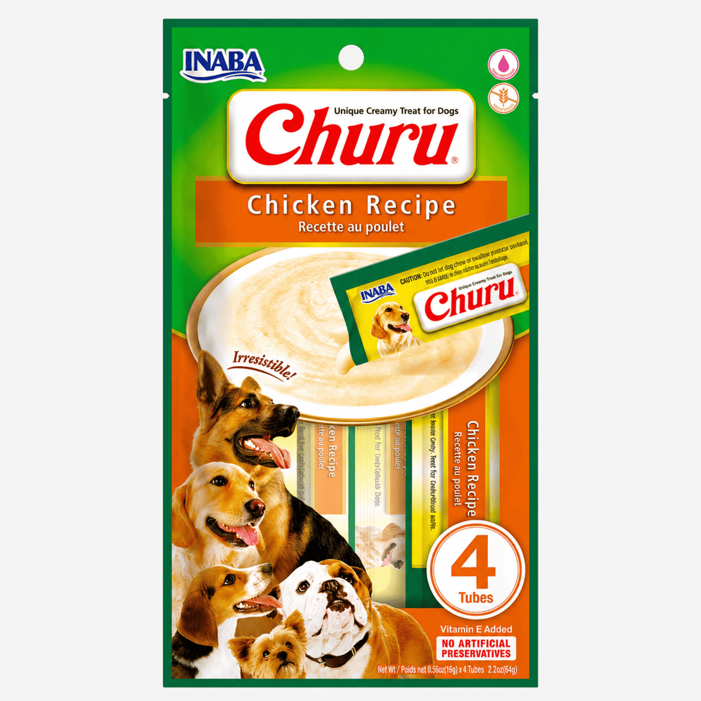 CHURU CREMOSO PARA PERRO SABOR POLLO - Cosmos