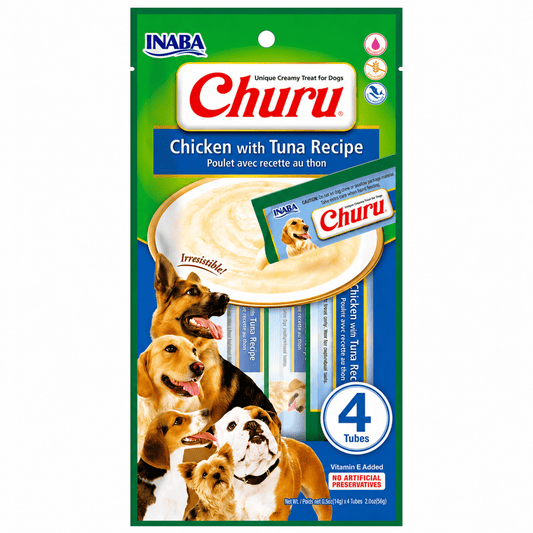CHURU CREMOSO PARA PERRO POLLO CON ATUN - Cosmos