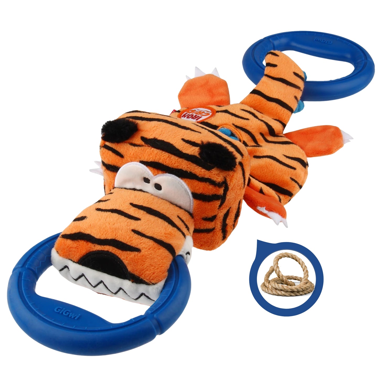 Juguete para perro GIGWI Iron Grip Tiger
