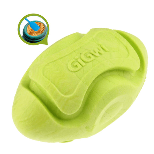 Juguete para perro GIGWI Foamer TPR Rugby Green
