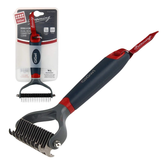 Peine GIGWI Dual Head Dematting Comb 17