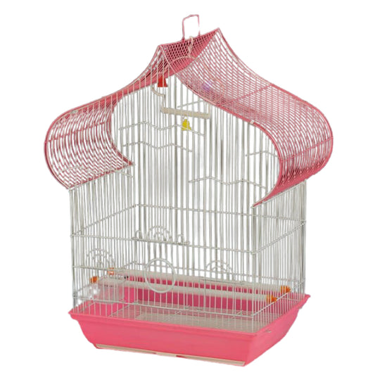 Jaula para Aves con Techo Corazón Decorativo - COSMOS