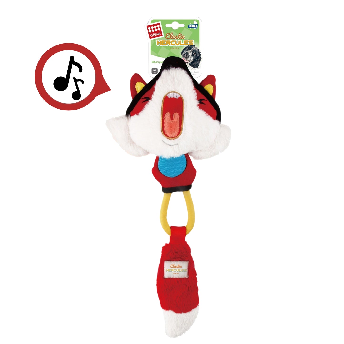 Juguete para perro GIGWI  Fox Rope Squeaker