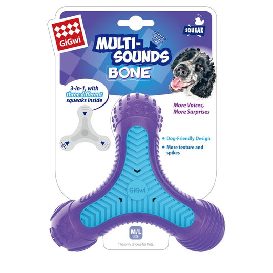 Juguete para perro GIGWI Multi Sounds Bone