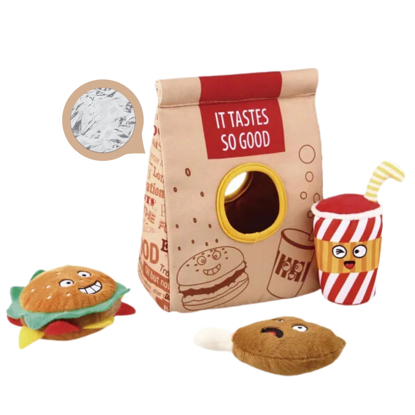 Juguete para perro GIGWI Fast Food