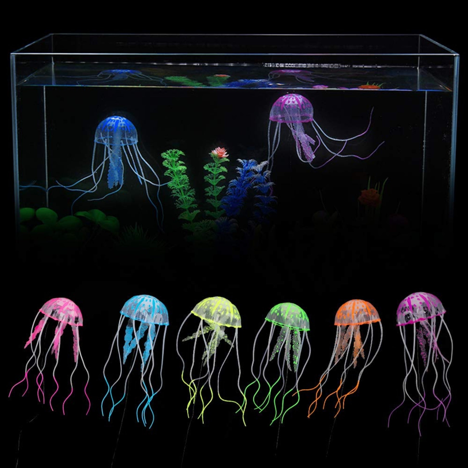 Medusa Luminosa Artificial de Silicona para Acuario - COSMOS