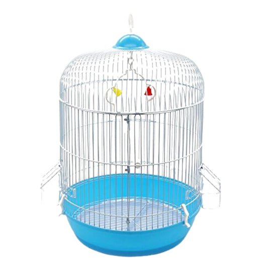 Jaula Redonda Metálica para Aves - COSMOS