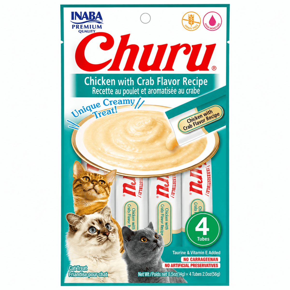 Churu Snack para Gatos – Pack de 4 (4 x 14 g) - Cosmos