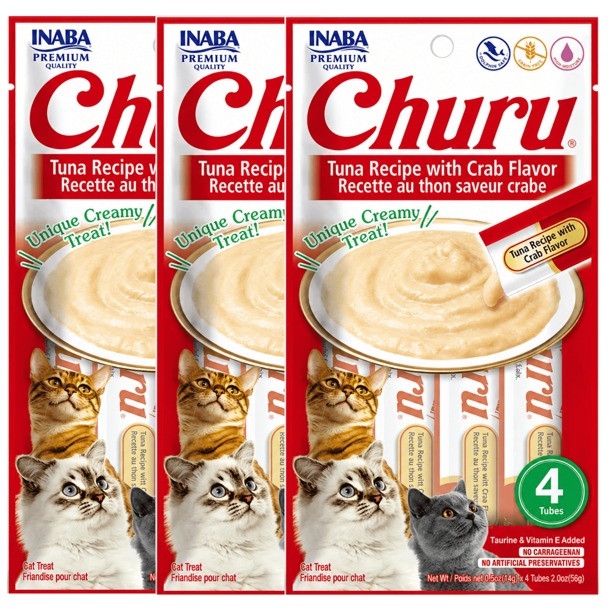 Churu Snack para Gatos – Pack de 4 (4 x 14 g) - Cosmos