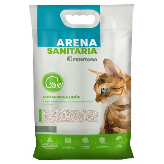 Arena Sanitaria Montana Súper Premium – Aroma Lavanda y Limón