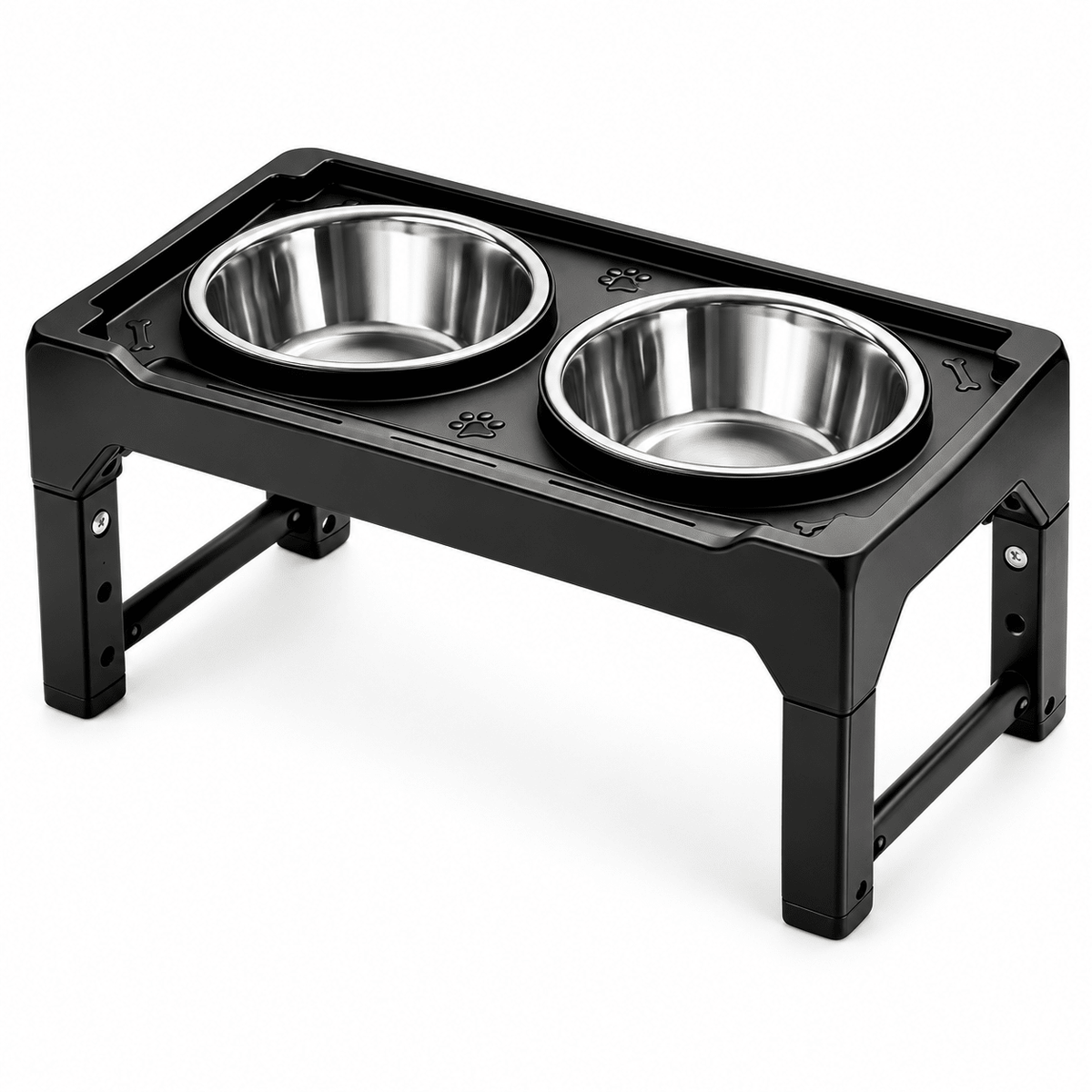 Comedero Doble Elevado para Perros y Gatos - Cosmos