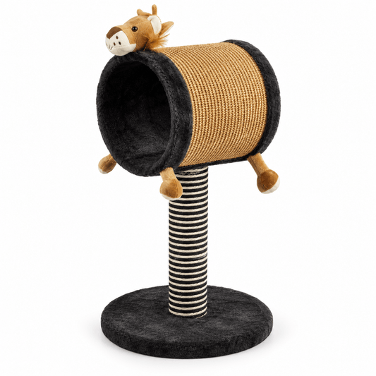 Rascador para Gatos con Cueva y Poste – Animal Head - Cosmos
