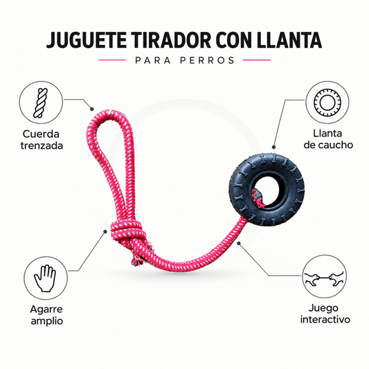 Juguete para Perro Neumático con Cuerda - Cosmos
