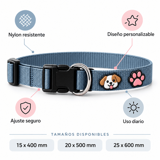 Collar para Perro con Dijes Decorativos - Cosmos