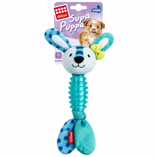 Juguete Conejo de Peluche y Caucho con Sonido para Cachorros GiGwi Suppa Puppa - Cosmos