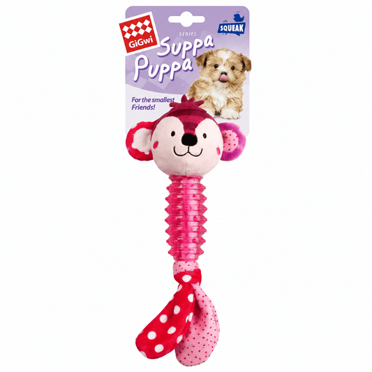 Juguete Mono de Peluche y Caucho con Sonido para Cachorros GiGwi Suppa Puppa - Cosmos