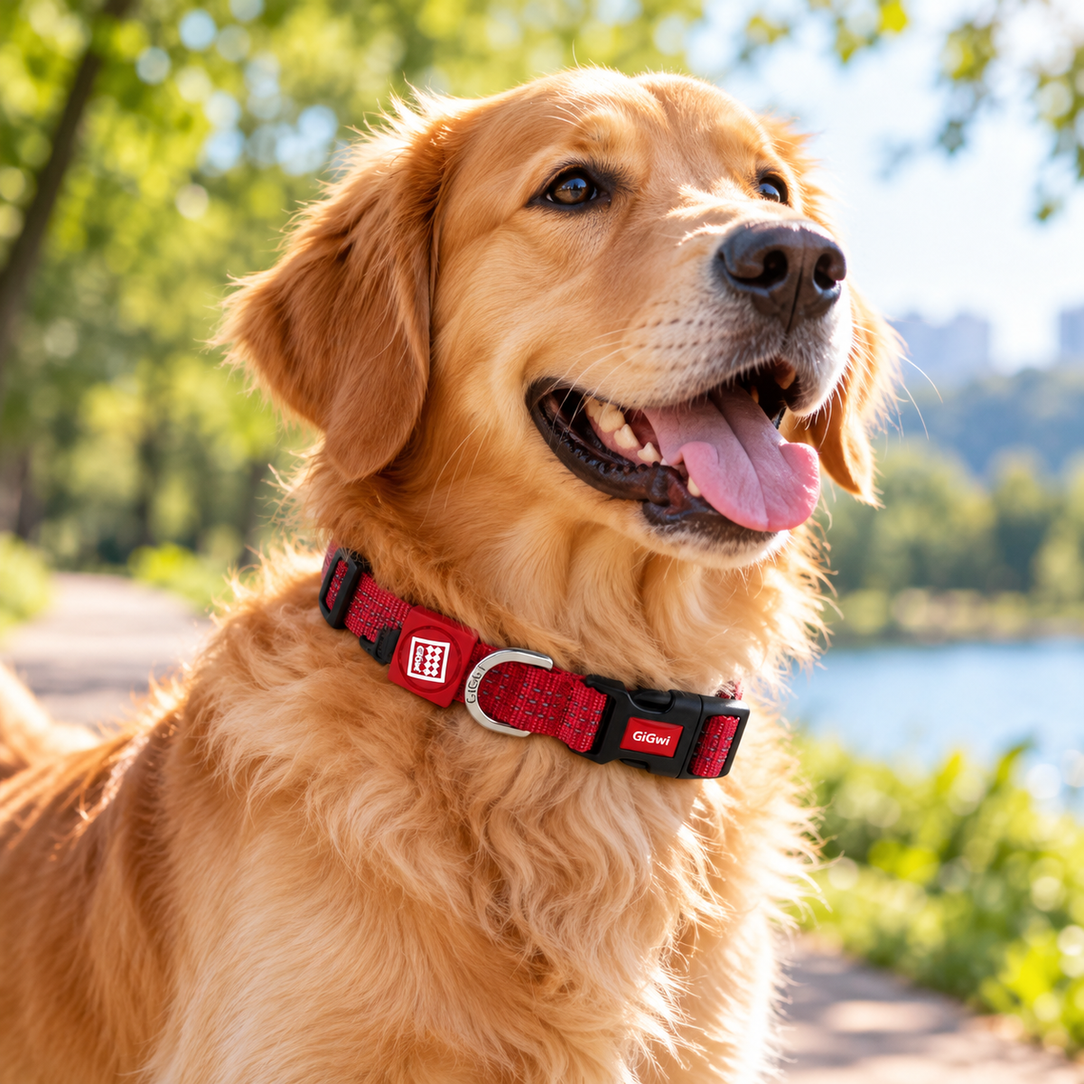 Collar Classic Reflectivo para Perro GiGwi – Talla L - Cosmos