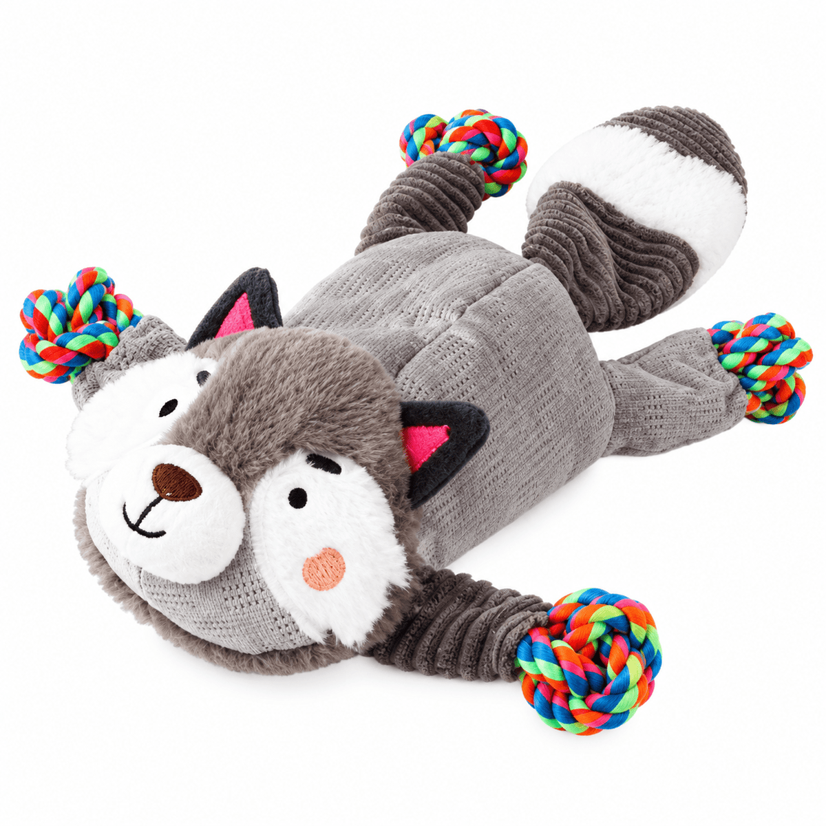 Juguete Mapache de Peluche con Cuerda para Perro GiGwi - Cosmos