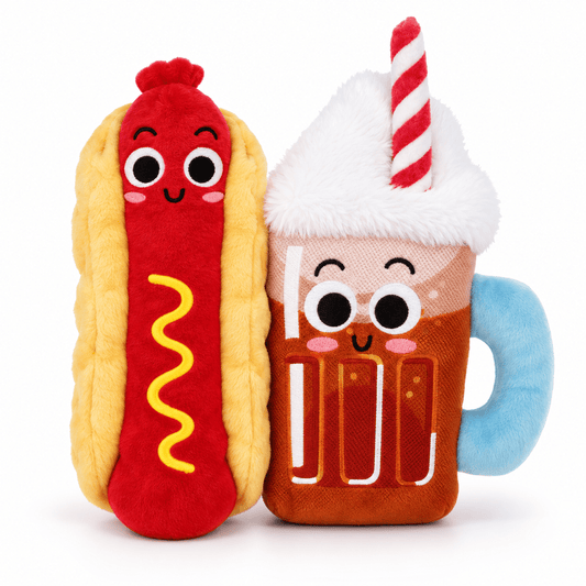 Juguete de Peluche Hot Dog y Bebida para Perro GiGwi - Cosmos