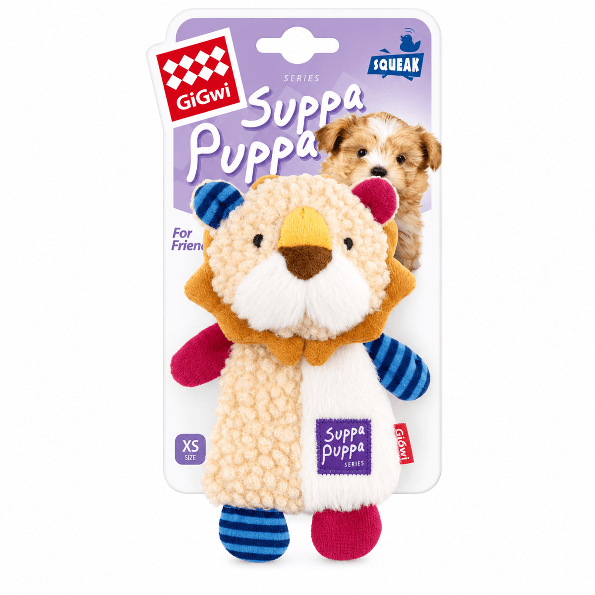 Juguete León de Peluche con Sonido para Cachorros GiGwi Suppa Puppa - Cosmos