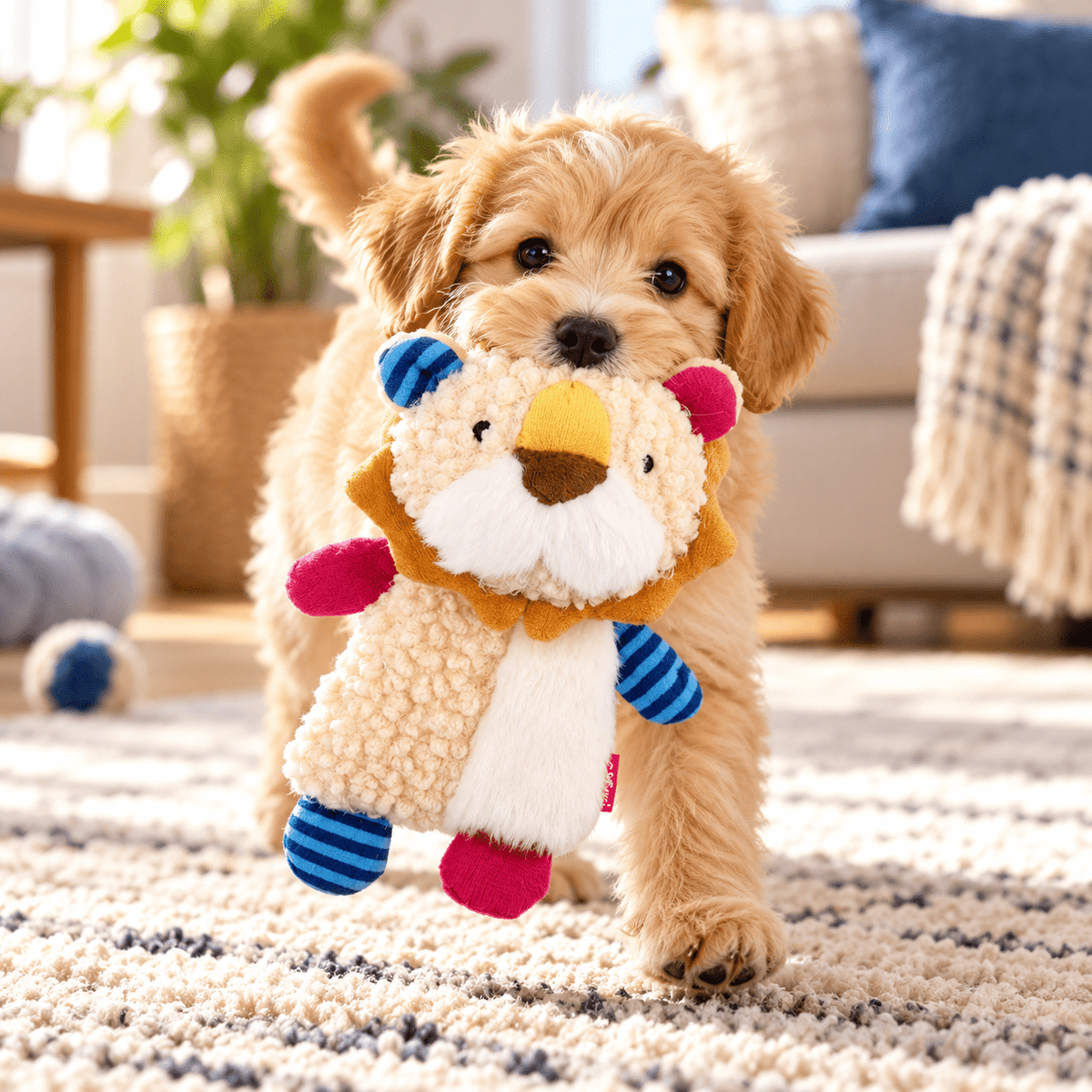 Juguete León de Peluche con Sonido para Cachorros GiGwi Suppa Puppa - Cosmos