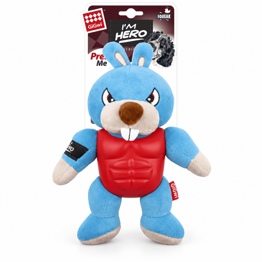 Juguete de Peluche Conejo Héroe con Sonido para Perro GiGwi I’m Hero - Cosmos
