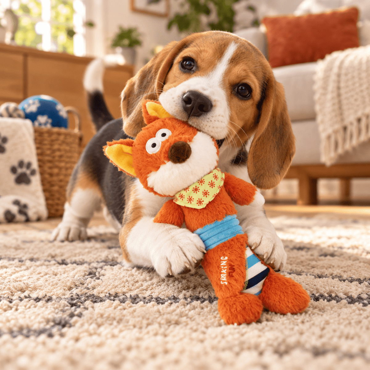 Juguete de Peluche Zorro con Sonido para Perro GiGwi Shaking Fun - Cosmos