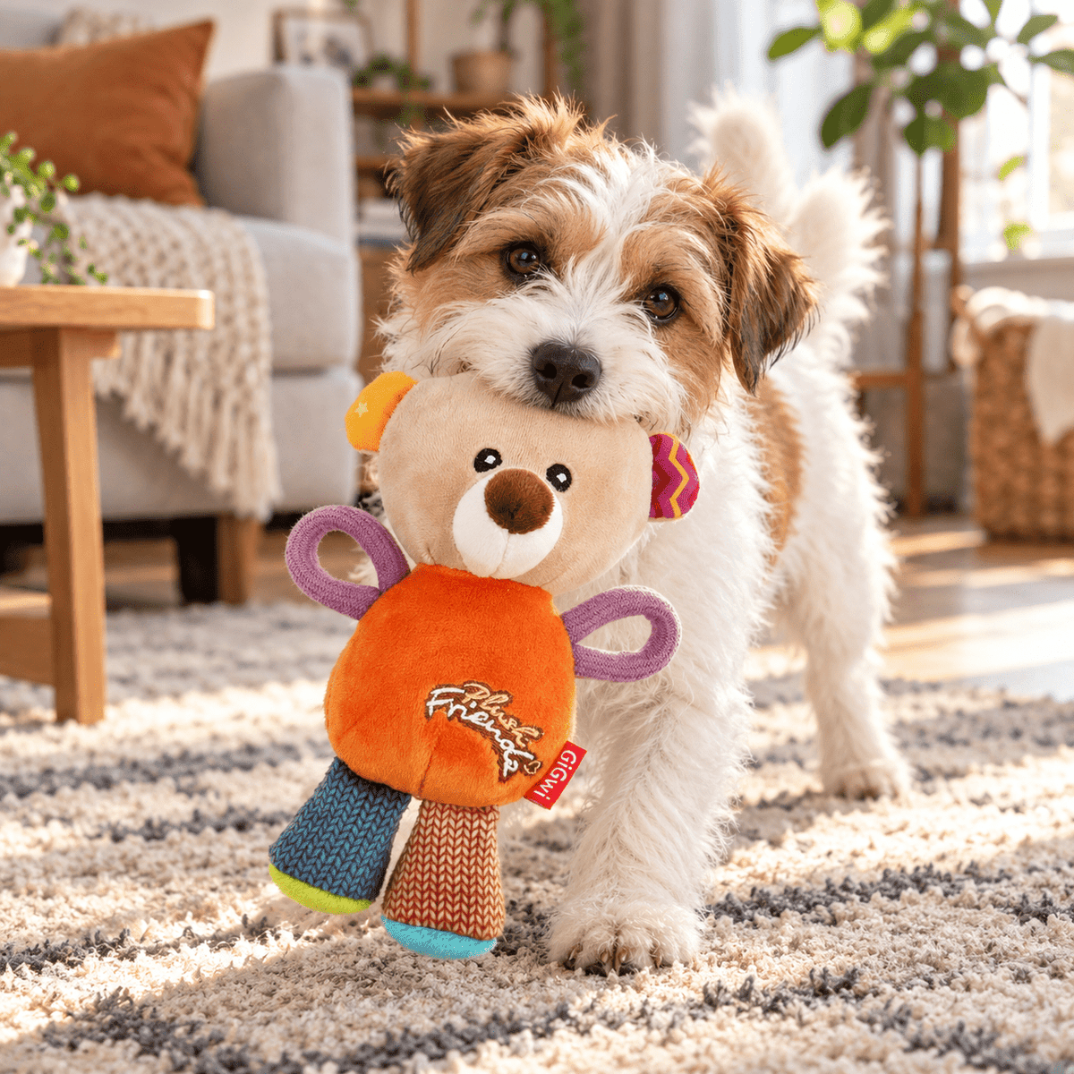 Juguete de Peluche Oso con Sonido para Perro GiGwi Plush Friendz - Cosmos