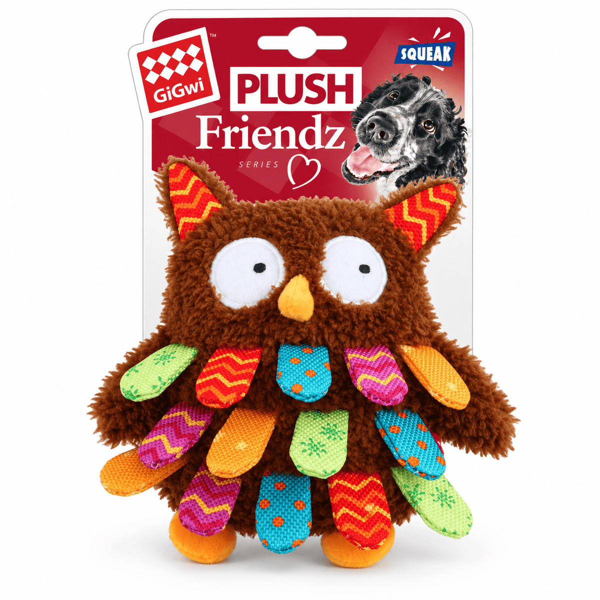 Juguete de Peluche Búho con Sonido para Perro GiGwi Plush Friendz - Cosmos