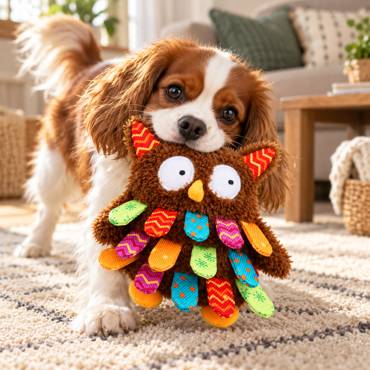 Juguete de Peluche Búho con Sonido para Perro GiGwi Plush Friendz - Cosmos