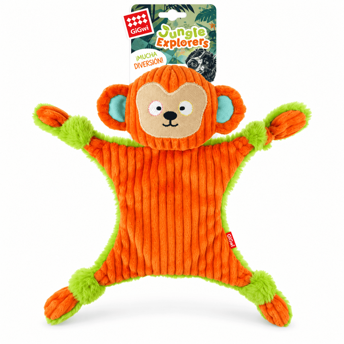 Juguete de Peluche Mono con Sonido para Perro GiGwi Jungle Explorers - Cosmos