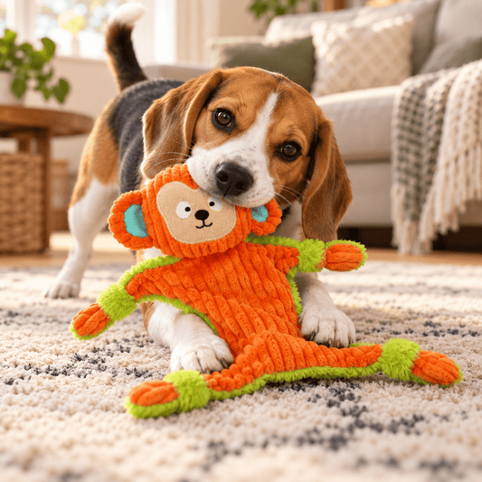 Juguete de Peluche Mono con Sonido para Perro GiGwi Jungle Explorers - Cosmos