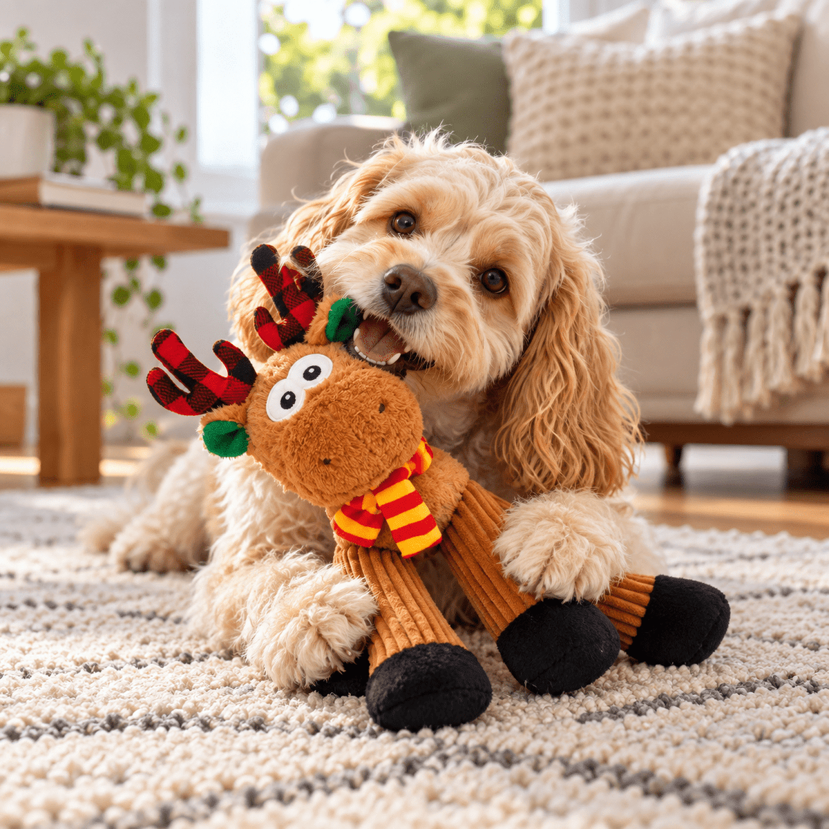 Juguete de Peluche Reno para Perro GiGwi - Cosmos