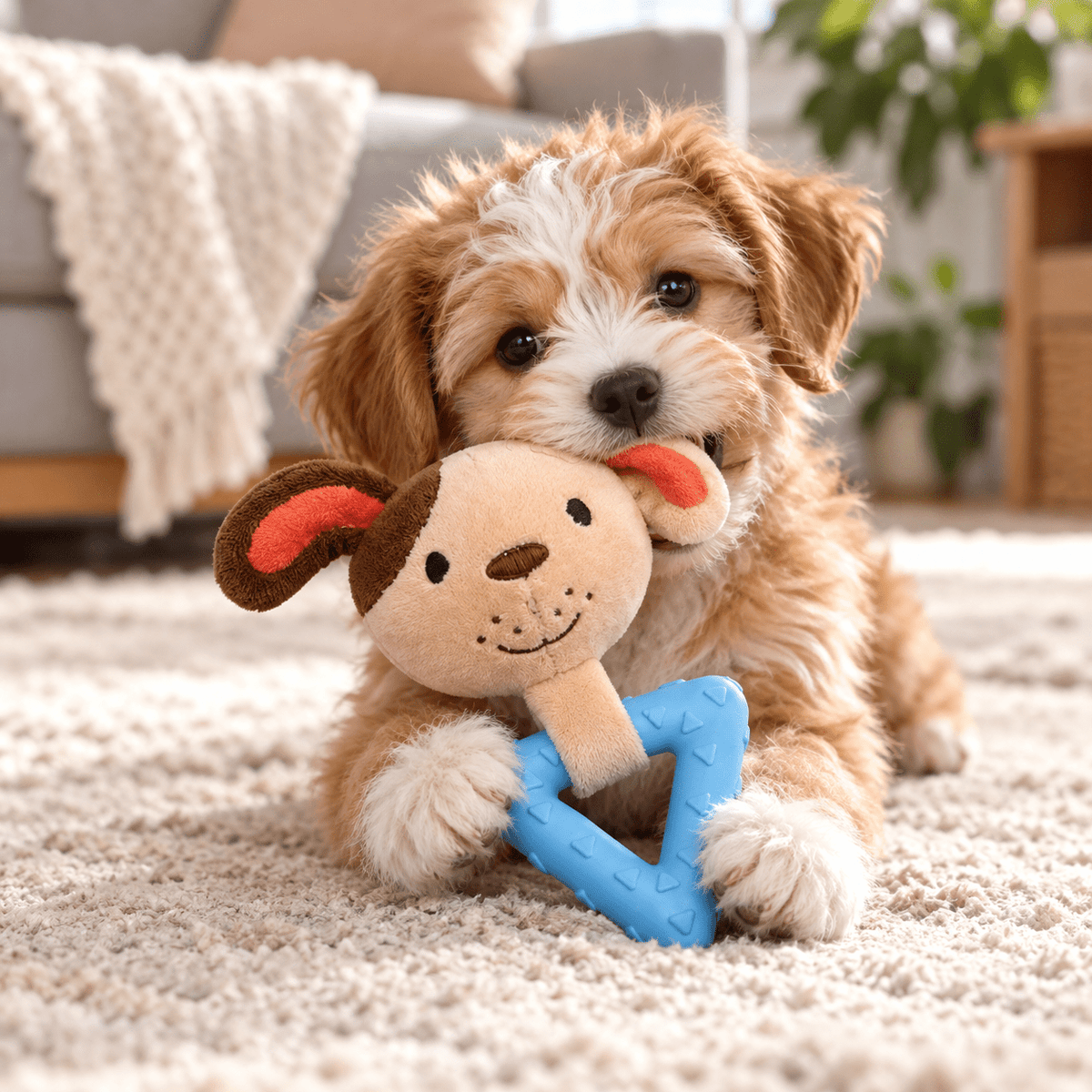 Juguete de Peluche y Caucho con Sonido para Perro GiGwi Suppa Puppa - Cosmos