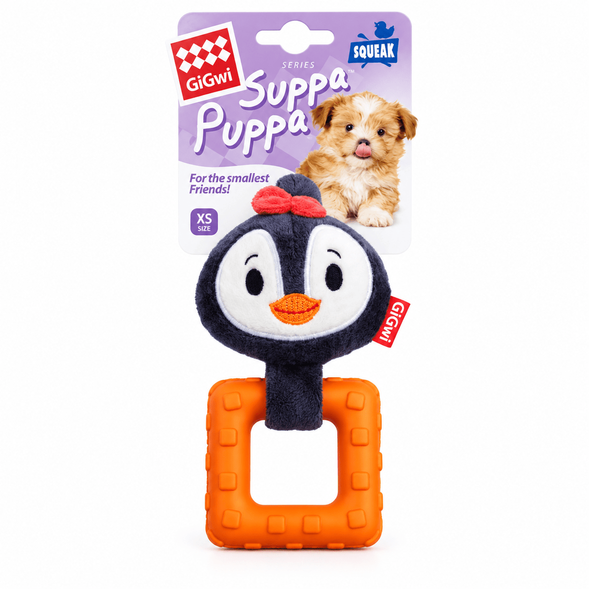 Juguete de Peluche y Caucho Pingüino para Cachorros GiGwi Suppa Puppa - Cosmos