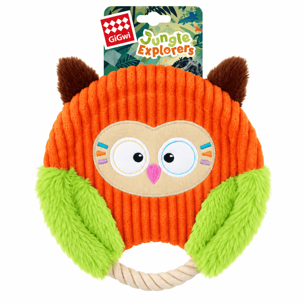 Juguete de Peluche Búho con Cuerda para Perro GiGwi Jungle Explorers - Cosmos