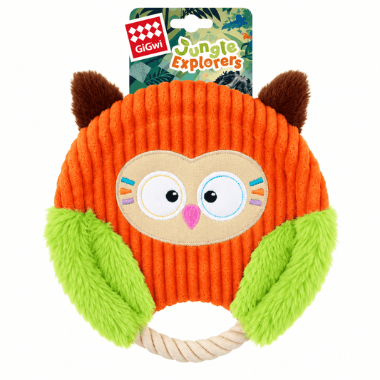 Juguete de Peluche Búho con Cuerda para Perro GiGwi Jungle Explorers - Cosmos