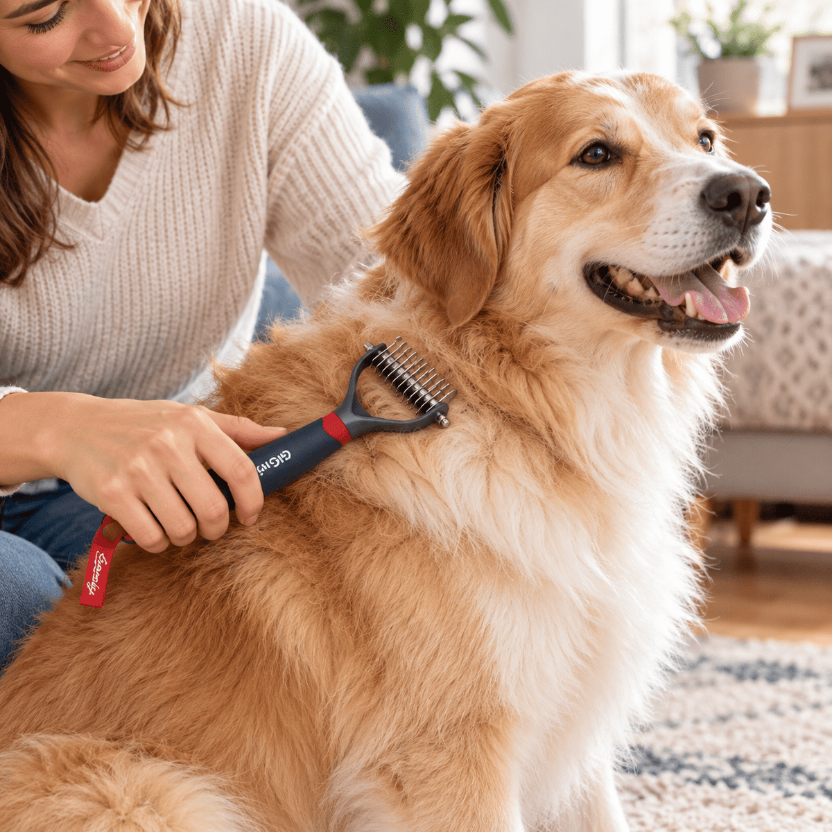Peine Desenredante 11 Dientes para Perros y Gatos GiGwi - Cosmos