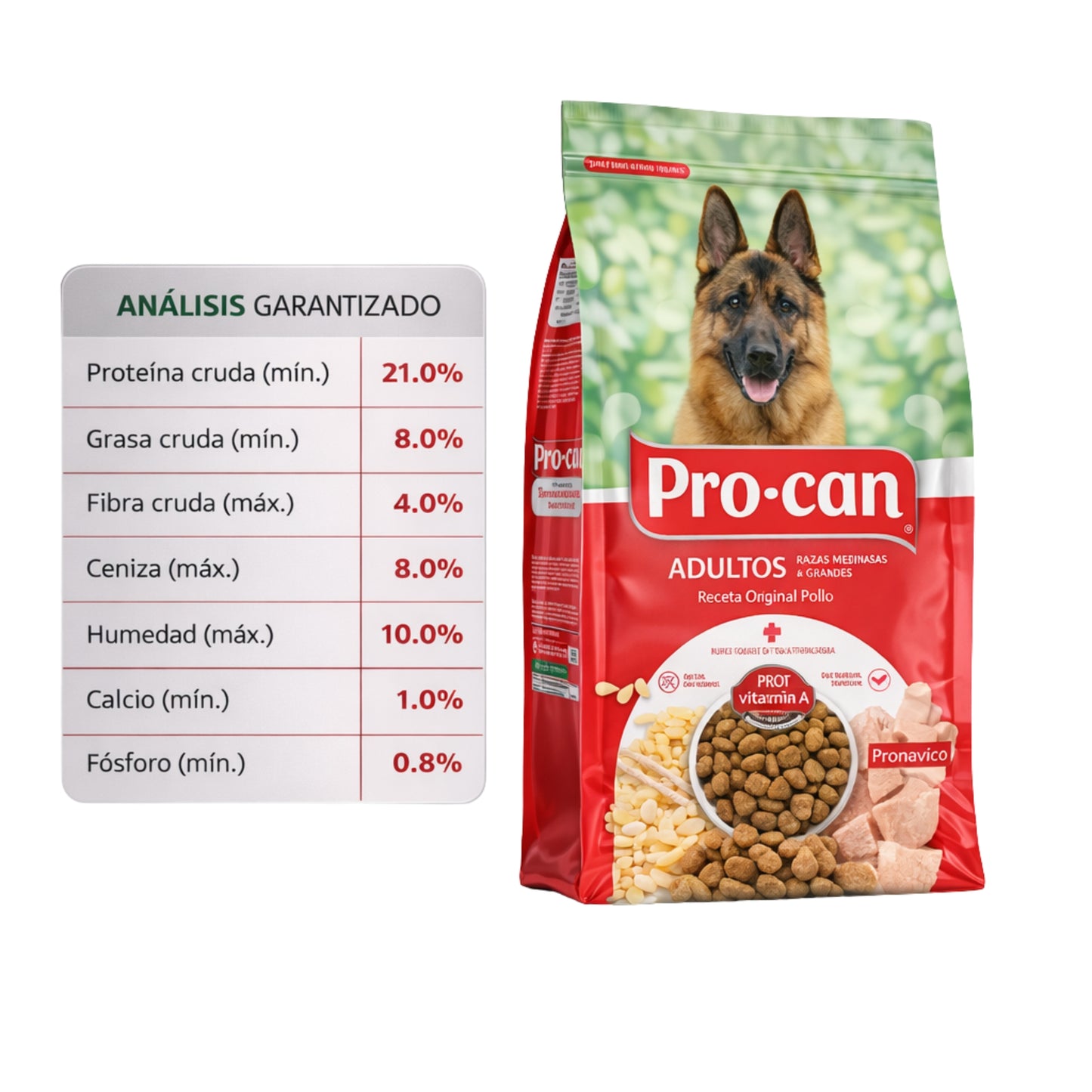 Procan Adultos Razas Medianas y Grandes 30 kg | Alimento Completo para Perros - Cosmos
