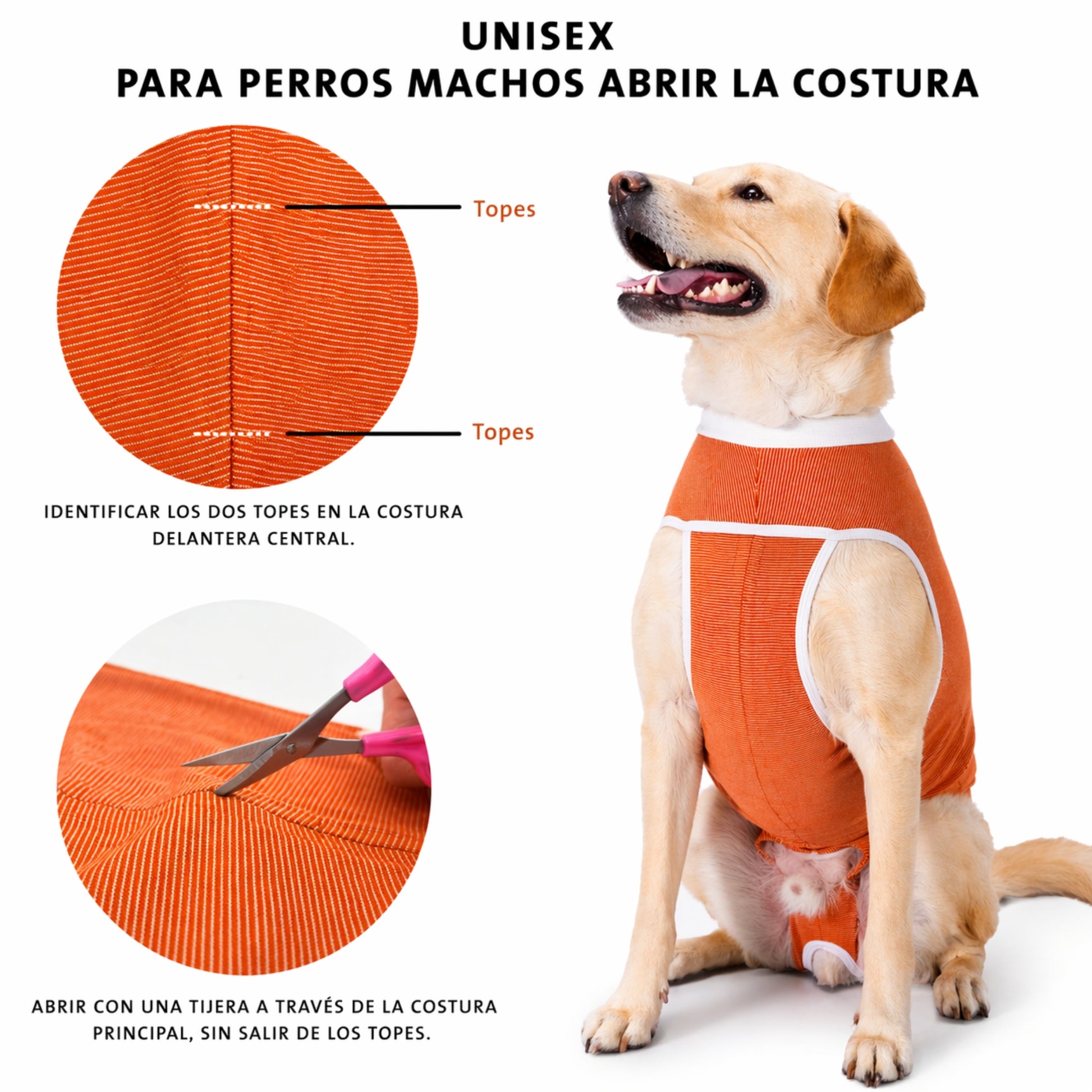 Faja Postquirúrgica de Cobre Completa con Mangas para Mascotas - Cosmos