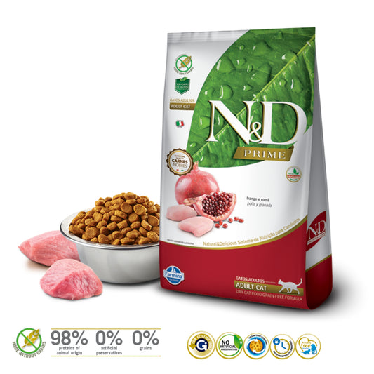 N&D Prime Cat Pollo y Granada Adulto - Cosmos