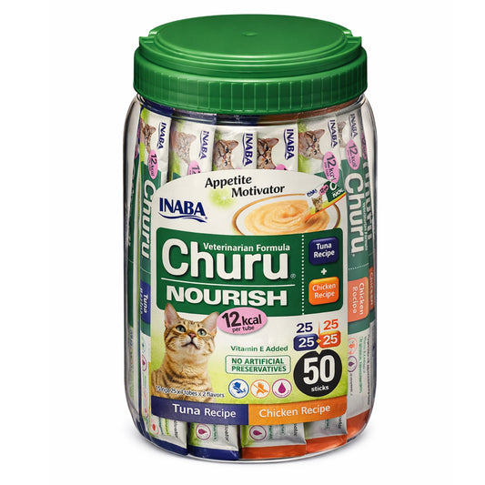 Churu Vet Nourish 50 Tubos – Motivador de Apetito para Gatos - Cosmos