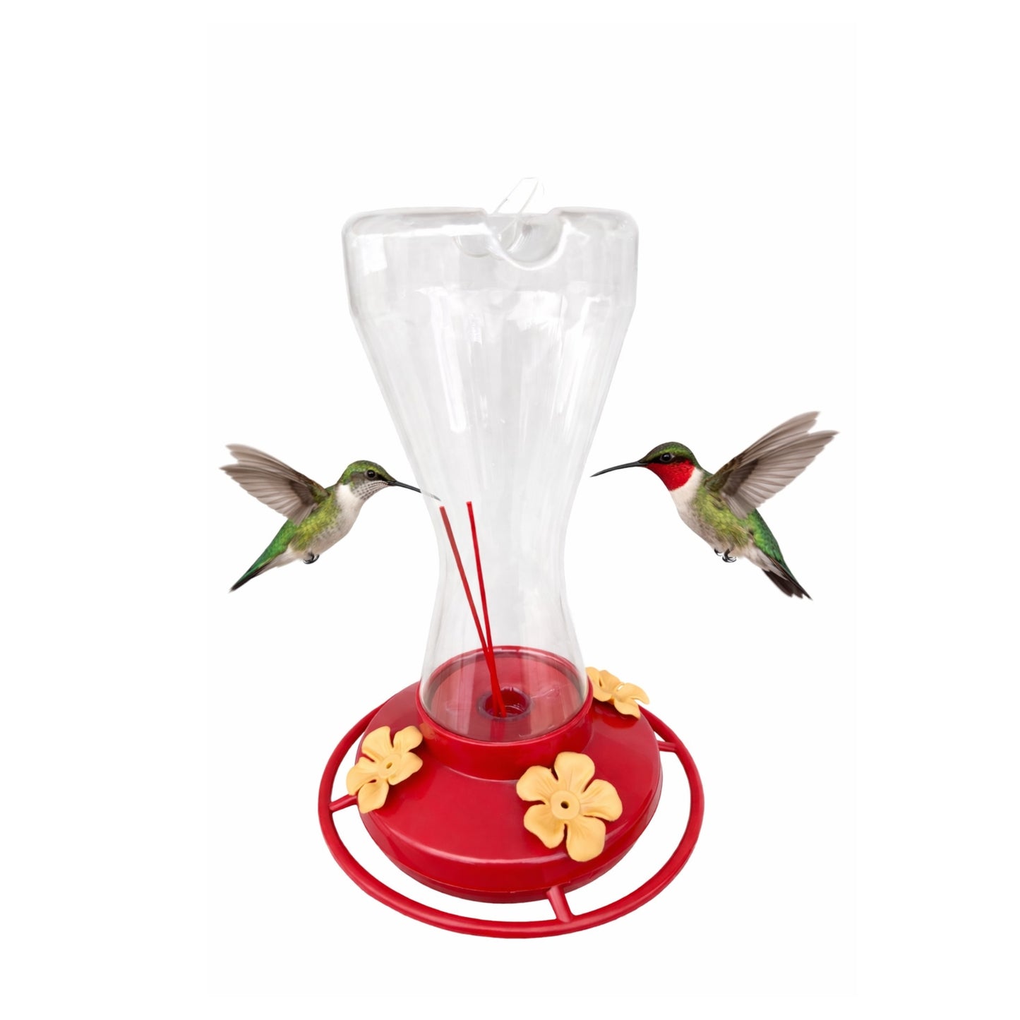 Bebedero para Colibrí 240 ml – 4 Puertos Florales - Cosmos