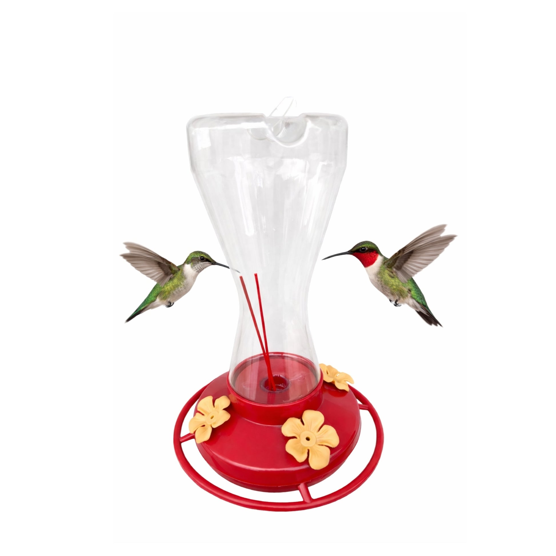 Bebedero para Colibrí 240 ml – 4 Puertos Florales - Cosmos